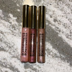 Brand New Beautycounter lipgloss trio in Rosewater Shimmer, Brûlée&Amber shimmer